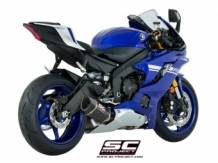 SC Project SC1-R Carbon Slip-on Einddemper met Euro4 Keuring Yamaha YZF-R6 2017 > 2020