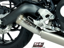 SC Project 70s Conical RVS Compleet 3-1 Uitlaatsysteem met Euro4 Keuring Yamaha XSR900 2016 2019