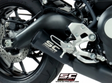 SC Project 70s Conical RVS Matt Black Compleet 3-1 Uitlaatsysteem met Euro4 Keuring Yamaha XSR900 2016 2019