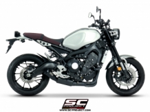 SC Project 70s Conical RVS Matt Black Compleet 3-1 Uitlaatsysteem met Euro4 Keuring Yamaha XSR900 2016 2019
