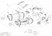 Akrapovic Slip-on Line Carbon met E-keur Ducati Monster 796 2010-2014