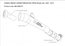 Akrapovic Slip-on GP Series Titanium zonder E-keur Honda CB 600 F Hornet 2007-2013