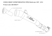 Akrapovic Slip-on GP series Titanium zonder E-keur Honda CBR 600 F 2007-2013