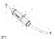 Akrapovic Slip-on Line Titanium Einddemper met E-keur Honda VFR 1200 Crosstourer 2012 > 2015