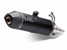 Mivv Stronger RVS Black Compleet 1in1 Uitlaatsysteem met E-keur Suzuki Burgman 125 2007 > 2013