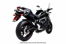 Scorpion Factory Oval RVS Dubbele Einddemper (L+R) Set met E-keur Yamaha FZS 6 Fazer 2004 >2006