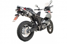 Scorpion Factory Oval Carbon Einddemper Set zonder E-keur Yamaha XT660Z 2008-2013