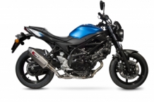 Scorpion Serket Parallel RVS Einddemper met E-keur Suzuki SV650 / X 2016 > 2021