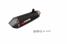 Scorpion Serket Taper Carbon Slip-on Einddemper met E-keur Triumph Street Triple 675 2013 > 2016