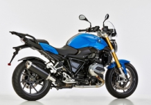 Shark DSX-5 Aluminium Black met RVS Endcap Einddemper met E-keur BMW R 1200 RS 2017 > 2018