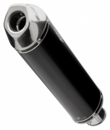 Shark DSX-5 Aluminium Black met RVS Endcap Einddemper met E-keur HONDA CB500F 2013 > 2015