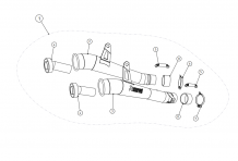 Akrapovic Slip-On Line Titanium Einddemper Set zonder E-keur Kawasaki Z1000 SX 2014 2020