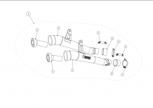 Akrapovic Slip-On Line Titanium Einddemper Set zonder E-keur Kawasaki Z1000 2014 2020
