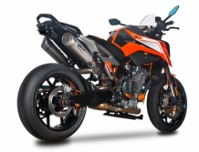 Spark Grid-O Titanium Dubbele Underseat Einddemper (L+R) met E-keur KTM 790 Duke 2018 2020