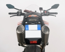 Spark Grid-O Titanium Dubbele Underseat Einddemper (L+R) met E-keur KTM 790 Duke 2018 2020