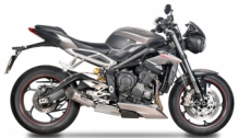 Spark Grid-O Titanium Einddemper + RVS Soundbox met E-keur Triumph Street Triple 765 RS / R / S 2017 > 2020