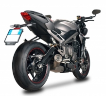 Spark Grid-O Titanium Einddemper + RVS Soundbox met E-keur Triumph Street Triple 765 RS / R / S 2017 > 2020