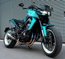 Spark Grid-O Titanium Compleet Uitlaatsysteem zonder E-keur Yamaha MT-09 2013 > 2020