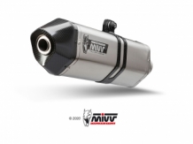 Mivv Speed Edge RVS Slip-on Einddemper met E-keur Moto Guzzi Breva 1200 2007 > 2011