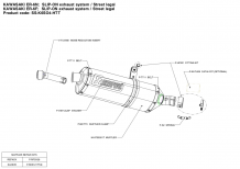 Akrapovic Slip-on Line Titanium met E-keur Kawasaki Ninja 650 2006-2008