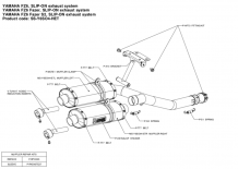 Akrapovic Slip-on Line Titanium Einddemper Set met E-keur Yamaha FZ-6 Fazer 2004-2009