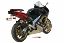 Storm by Mivv GP RVS Black Slip-on Einddemper met E-keur APRILIA RSV 1000 1998 > 2003