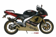 Storm by Mivv GP RVS Black Slip-on Einddemper met E-keur APRILIA RSV 1000 1998 > 2003