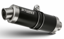Storm by Mivv GP RVS Black Slip-on Einddemper met E-keur YAMAHA YZF 600 R6 2017 > 2020