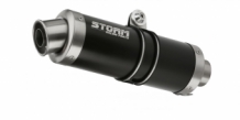 Storm by Mivv GP RVS Black Slip-on Einddemper met E-keur YAMAHA MT-03 2016 > 2020