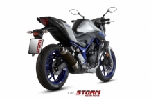 Storm by Mivv GP RVS Black Slip-on Einddemper met E-keur YAMAHA MT-03 2016 > 2020
