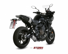Storm by Mivv Oval RVS Compleet Uitlaatsysteem met E-keur Yamaha MT07 Tracer 2016 > 2020