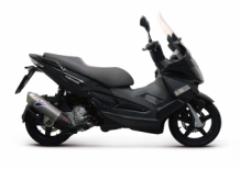Termignoni Relevance RVS Poppy Carbonlook Einddemper zonder E-keur Piaggio MP300 / LT 2008 > 2016