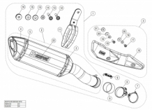 Akrapovic Slip-On Line Carbon Einddemper met E-keur Kawasaki Z900 2017 > 2019