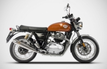 ZARD Conico RVS Einddemper Set met Euro4 Keuring Royal Enfield Continental GT 650 2018 2020